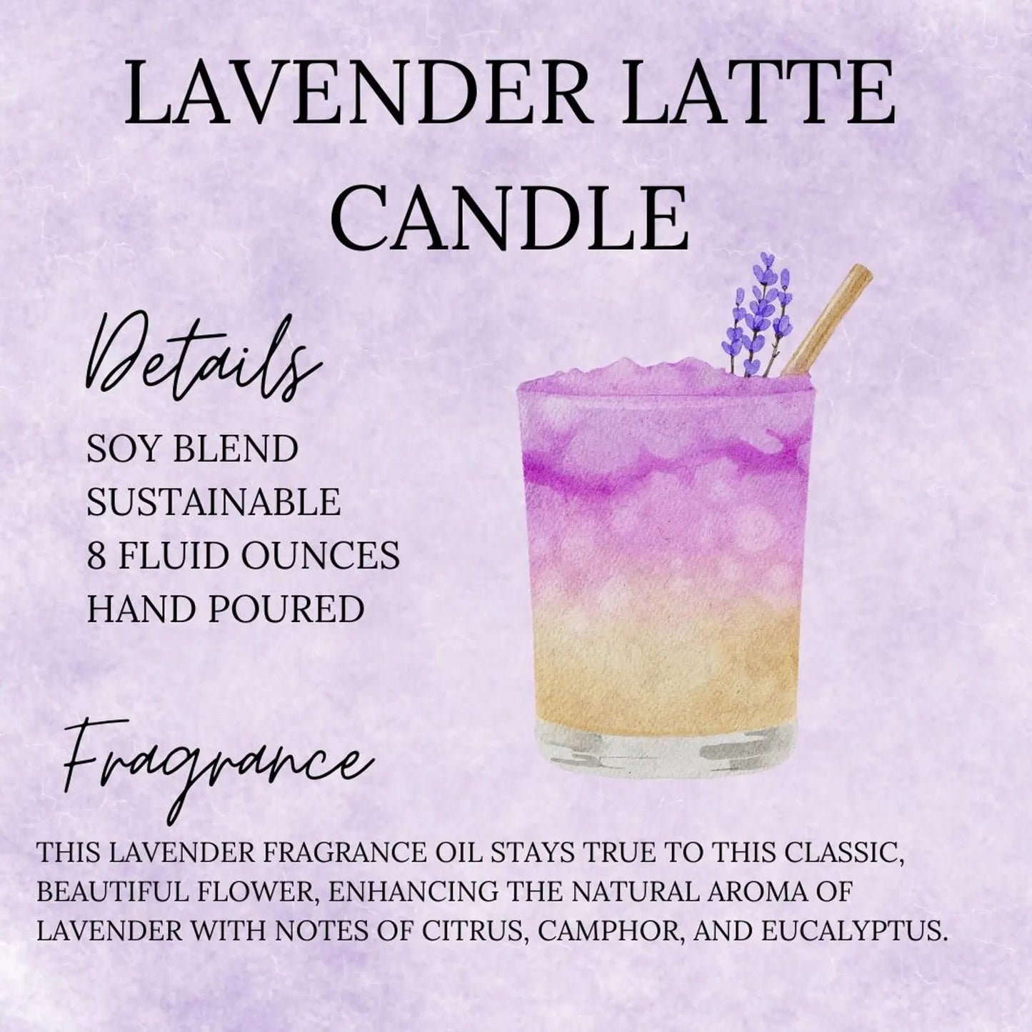 Lavender Latte Candle