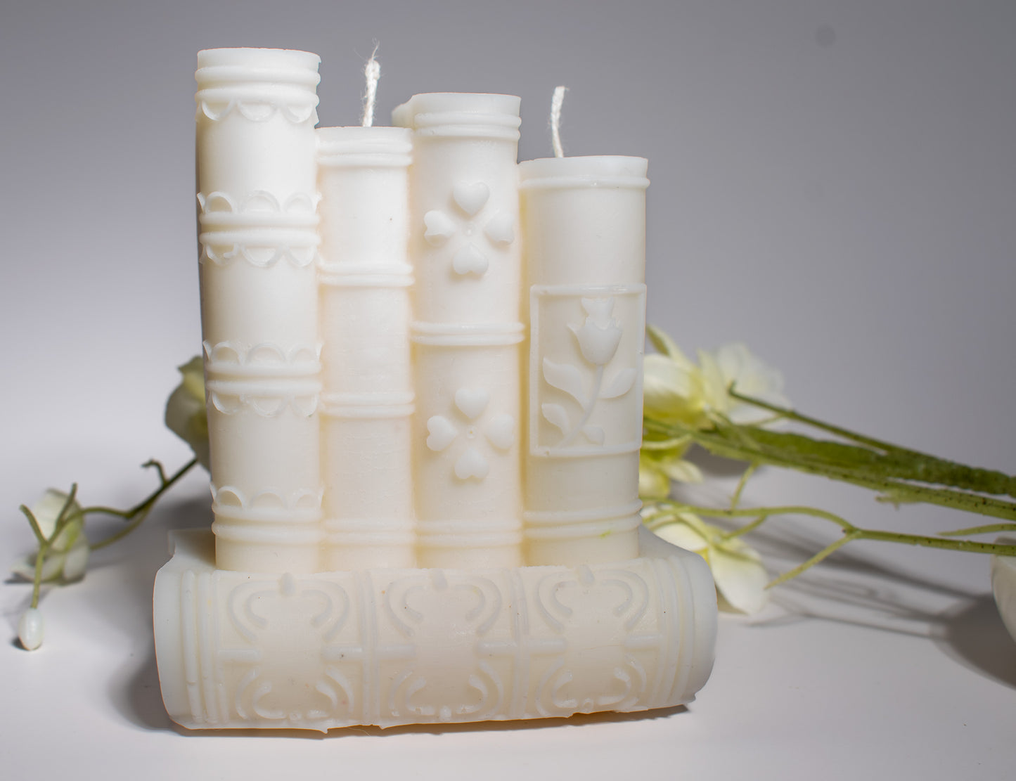 Book Shaped Pillar Candle