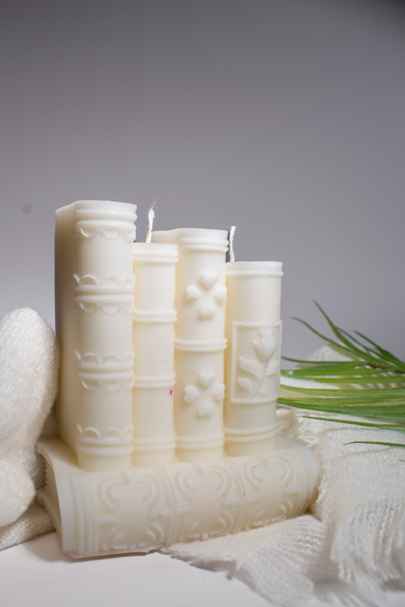 Book Shaped Pillar Candle