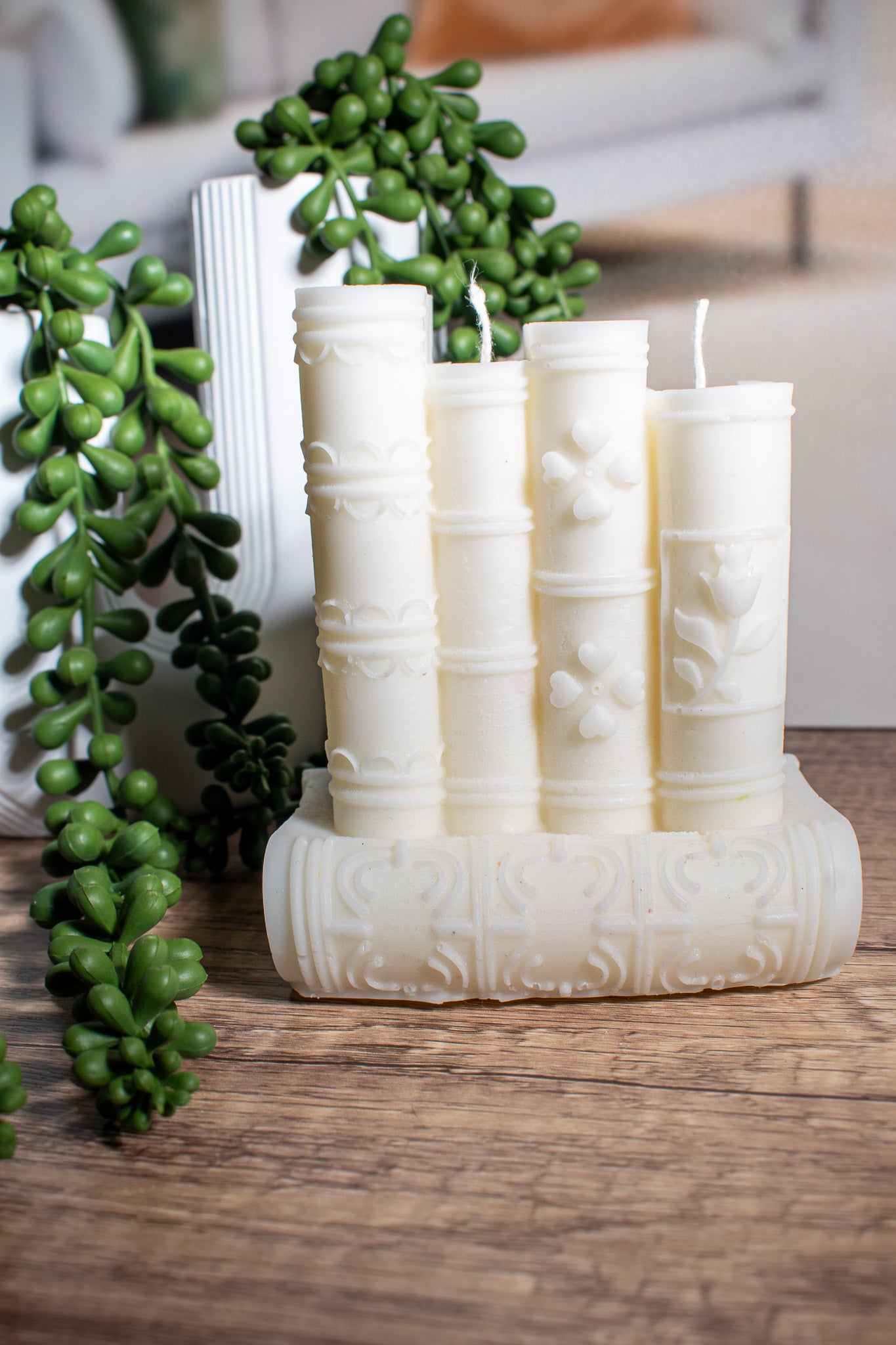 Book Shaped Pillar Candle