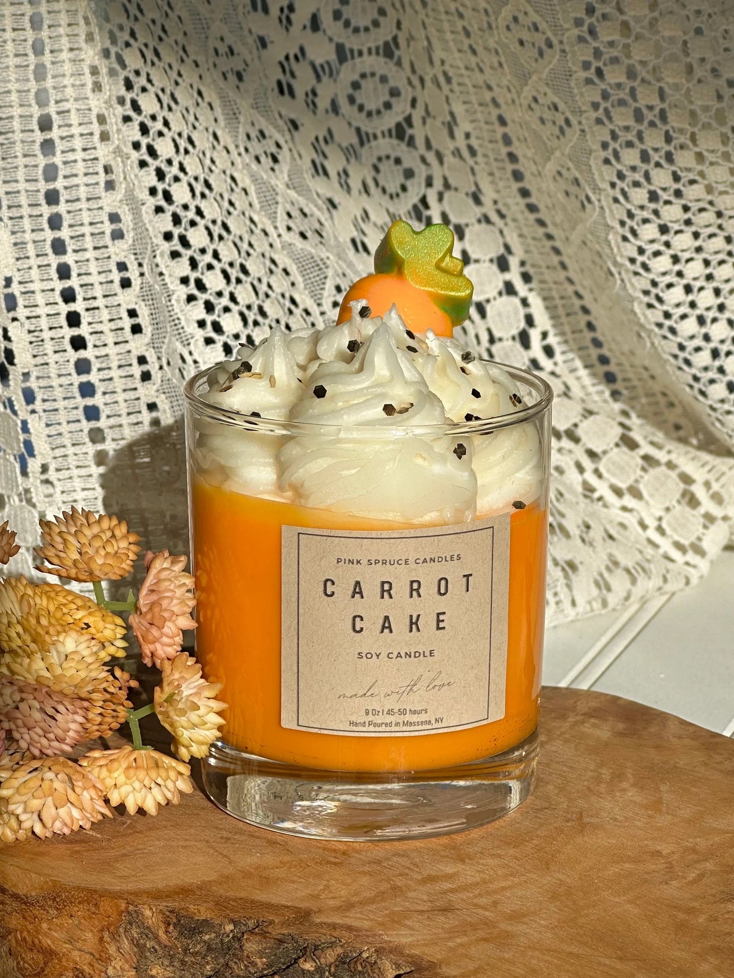 Carrot Cake Dessert Candle