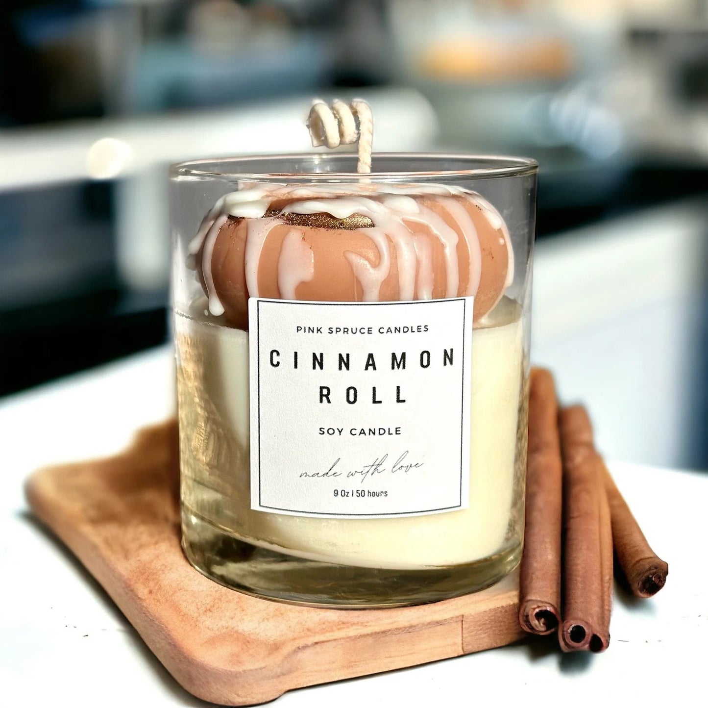 Cinnamon Roll Candle - Cinnamon Bun Gift
