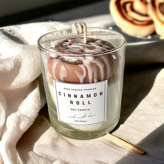 Cinnamon Roll Candle - Cinnamon Bun Gift