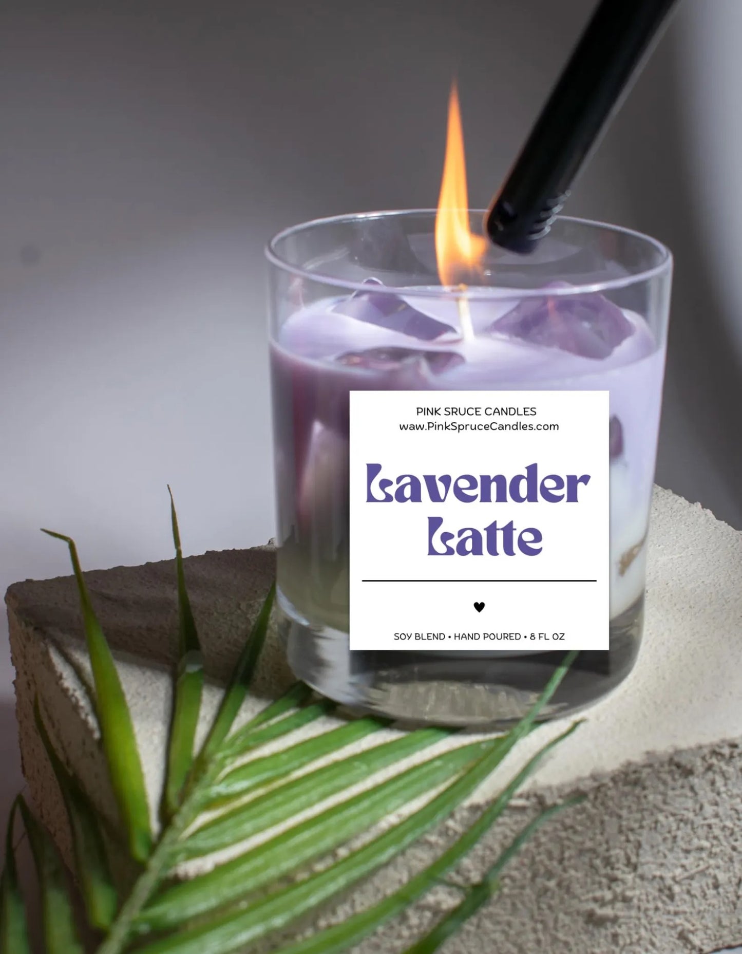 Lavender Latte Candle