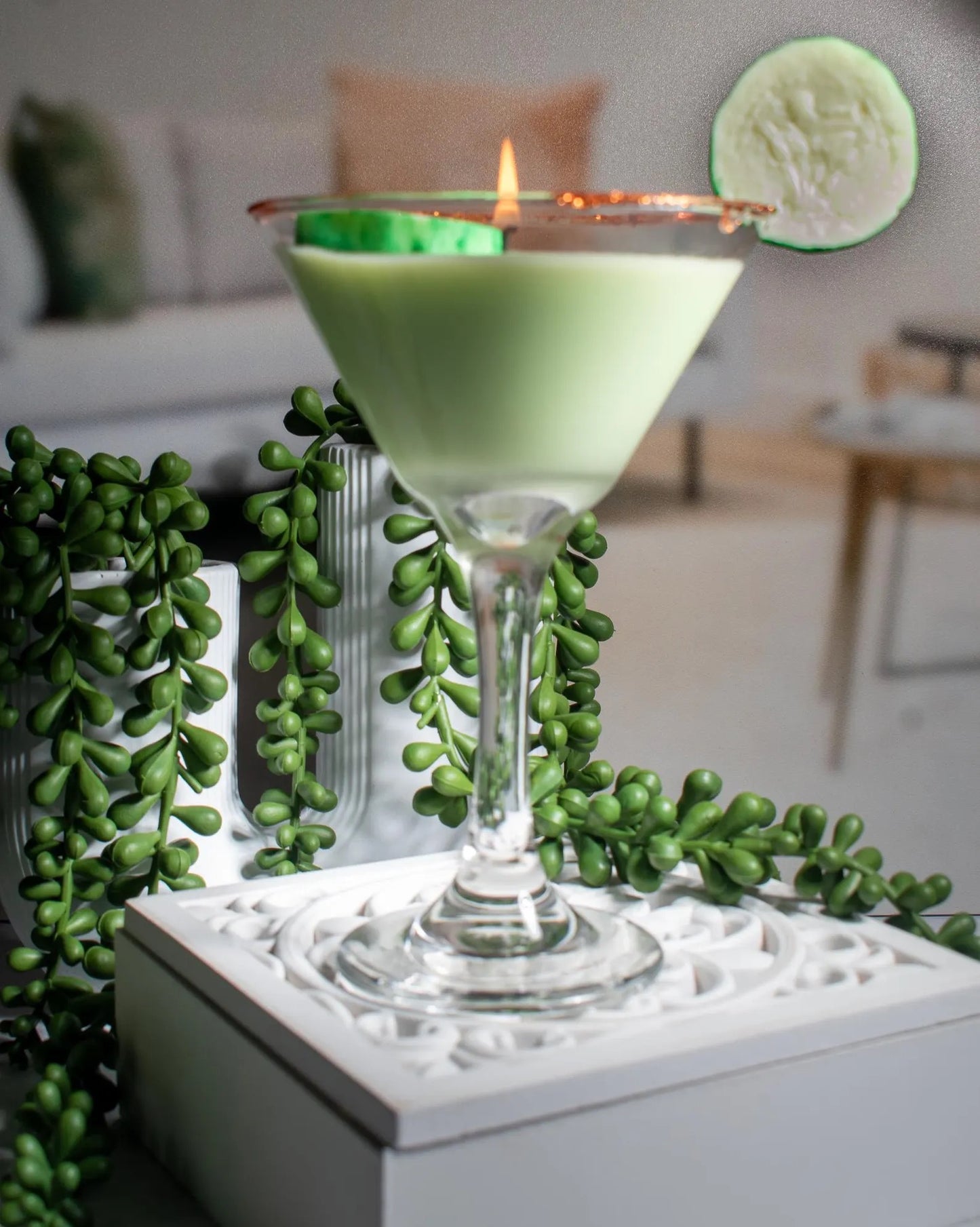 Cucumber Martini Candle