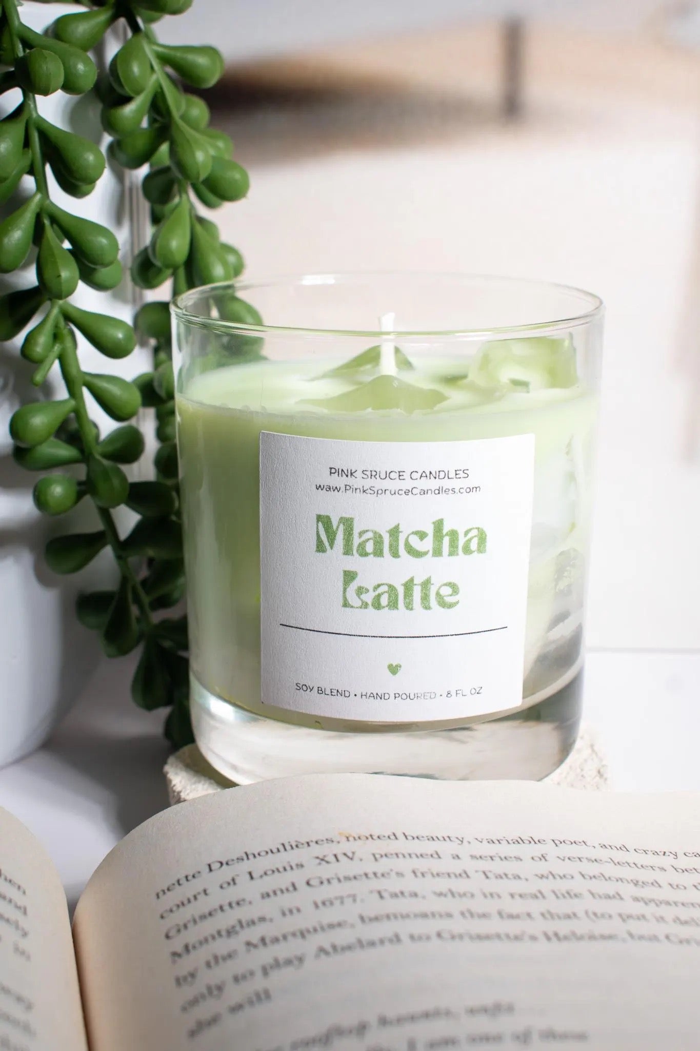 Matcha Green Tea Soy Blend Candle (Hand Poured)