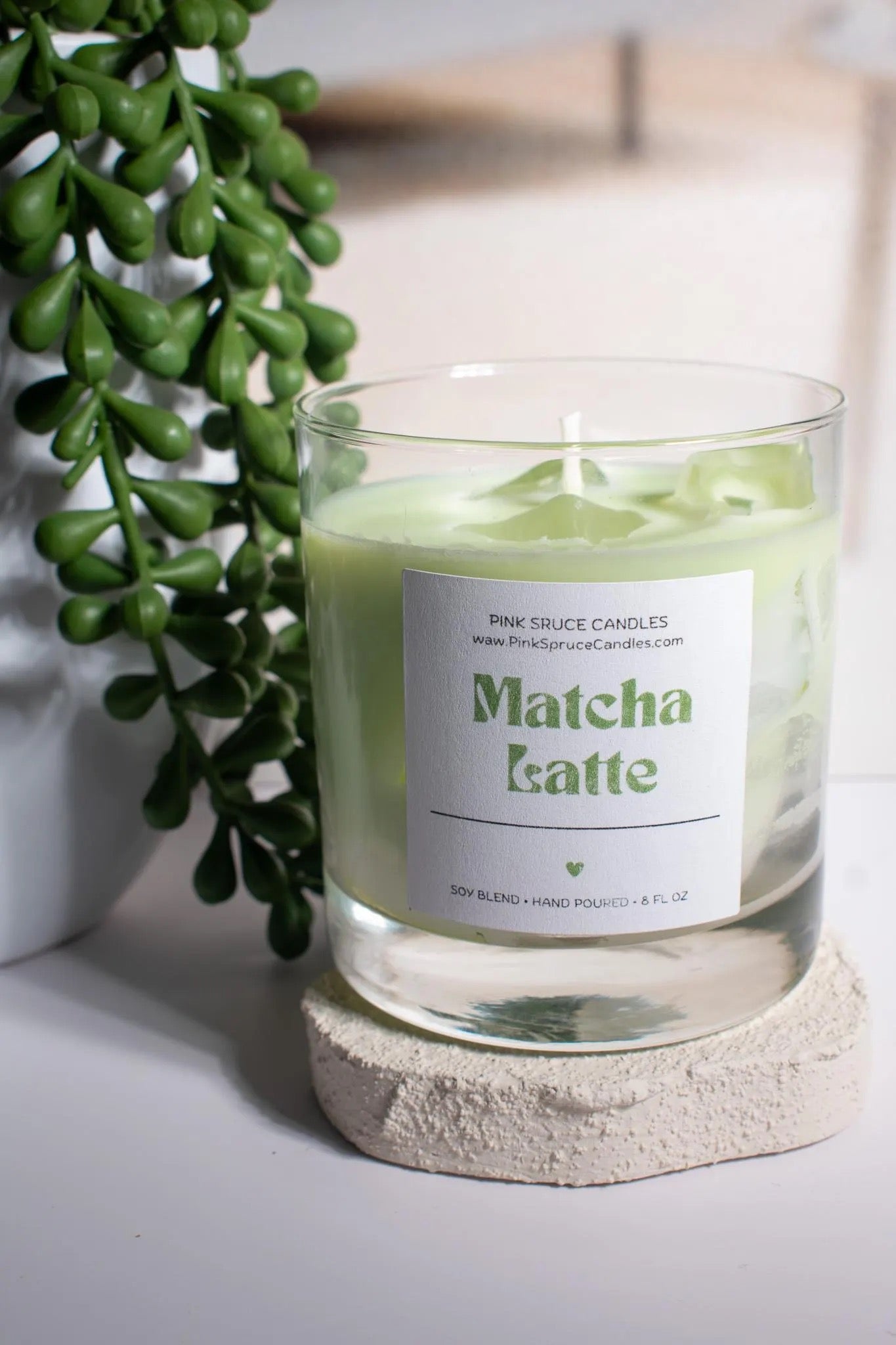 Matcha Green Tea Soy Blend Candle (Hand Poured)