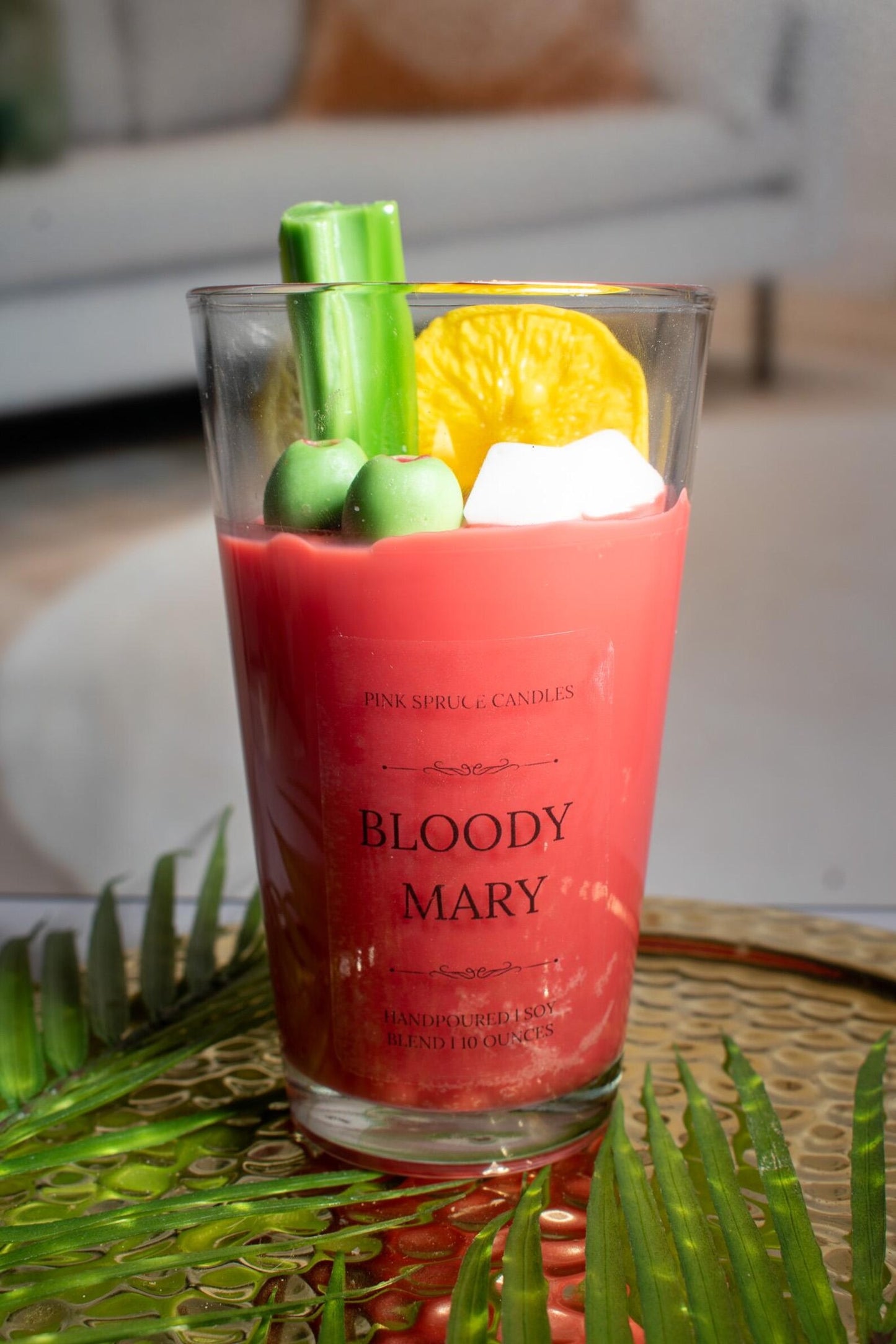 Bloody Mary - Soy Wax Cocktail Novelty Candle