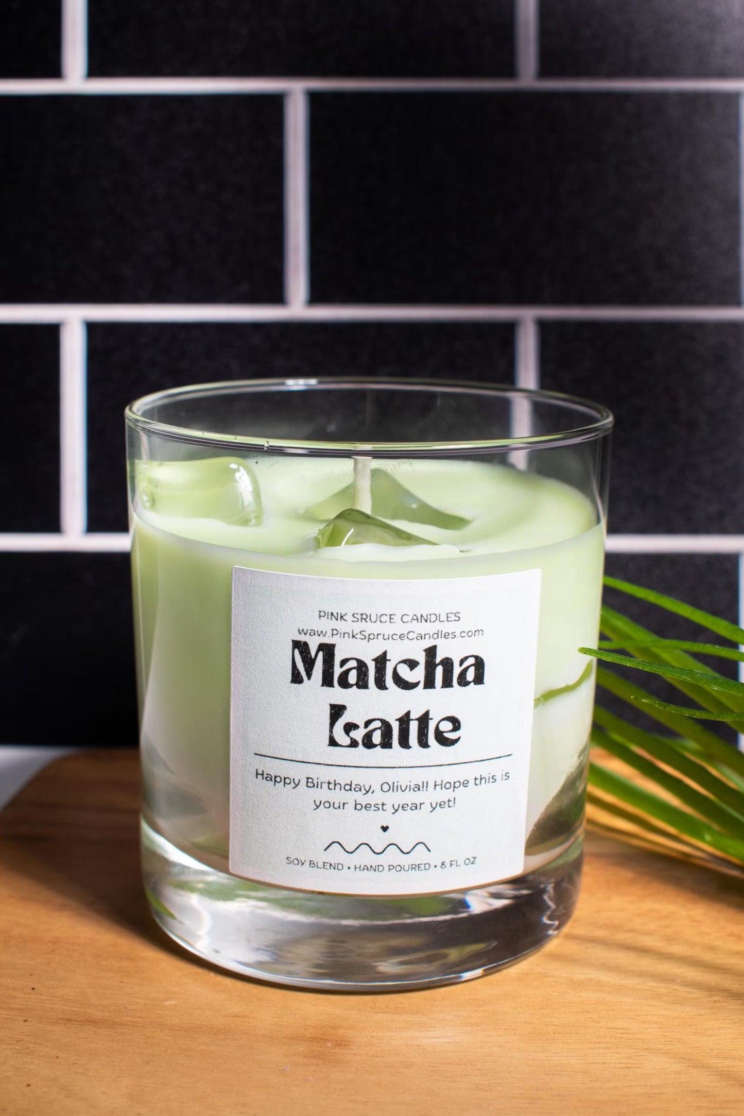 Matcha Latte Candle - Personalizable