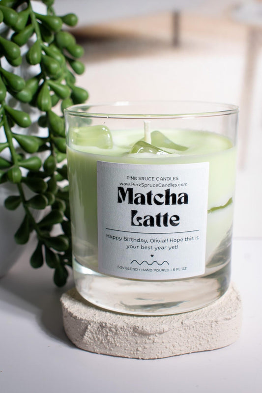 Matcha Latte Candle - Personalizable