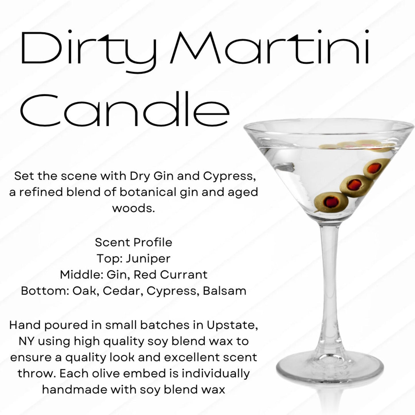 Dirty Martini Candle