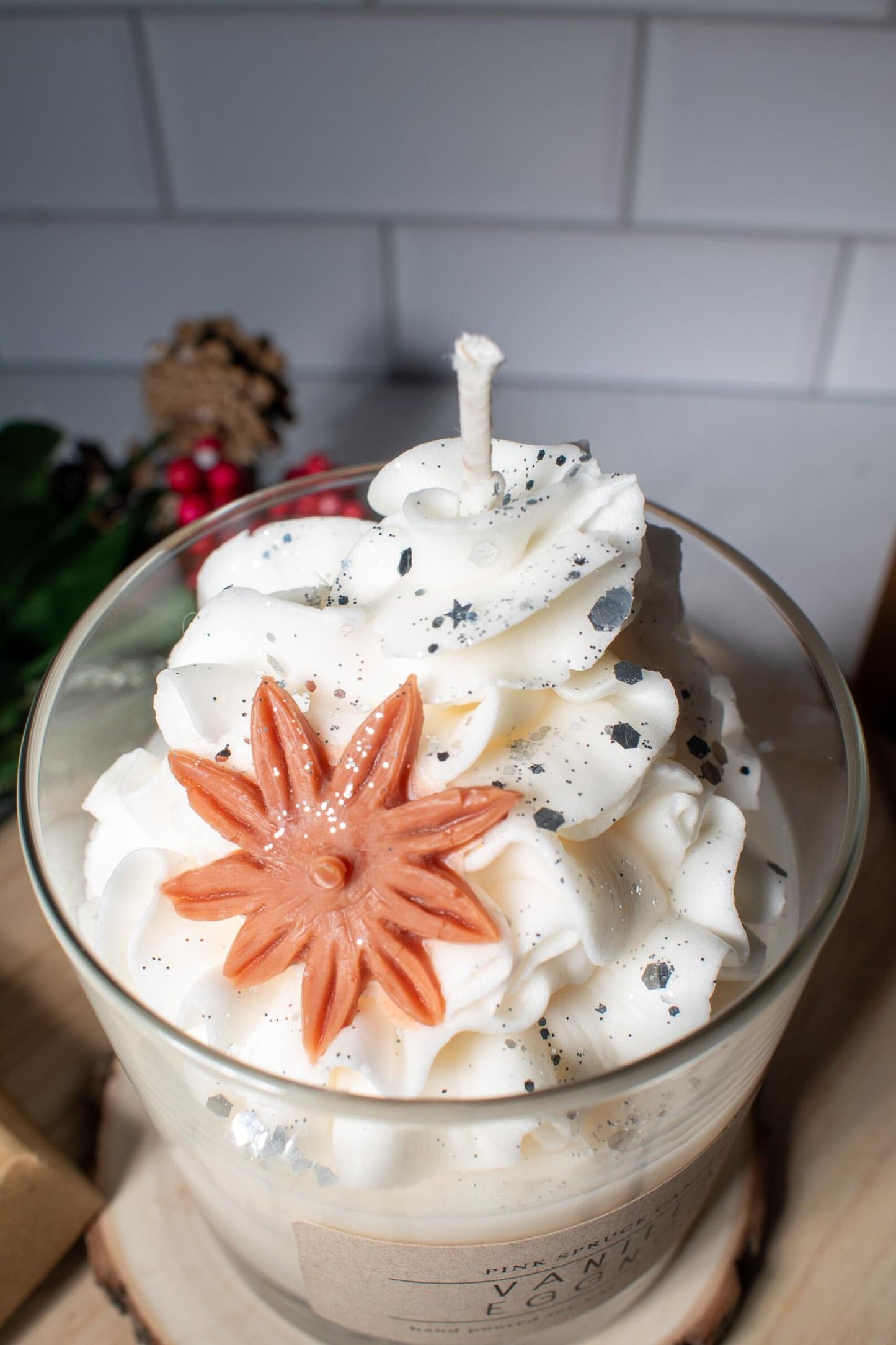 Vanilla Eggnog Dessert Candle