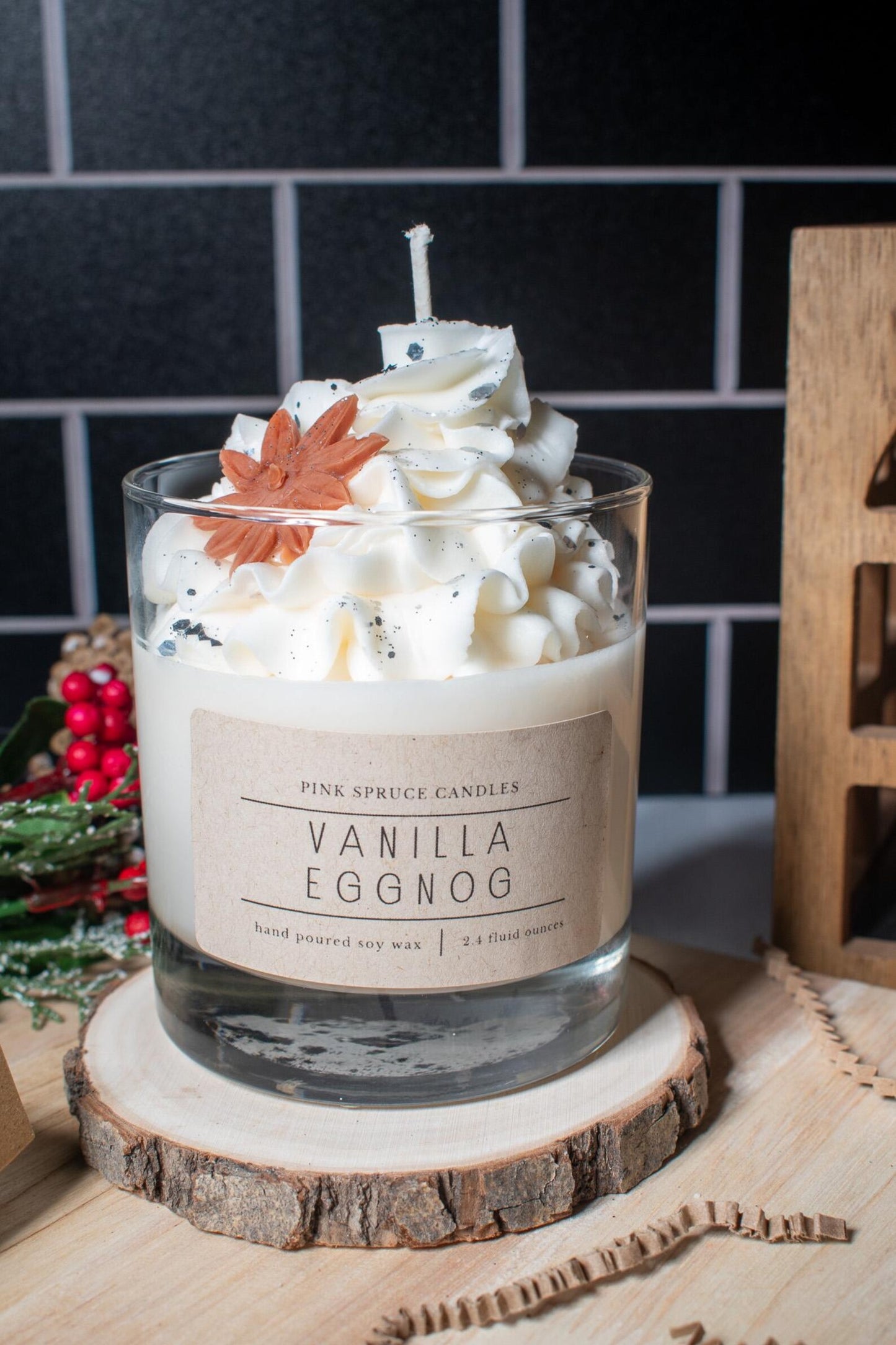 Vanilla Eggnog Dessert Candle